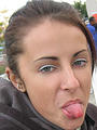 See Brat's hot bare ass in the city! She's not afraid to ditch her pants in the park!