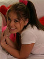 Sweet and innocent young teen, lots of pink